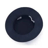 McNairy & Co. Navy Blue Woody Daisy Fitted Pork Pie Style Bucket Hat